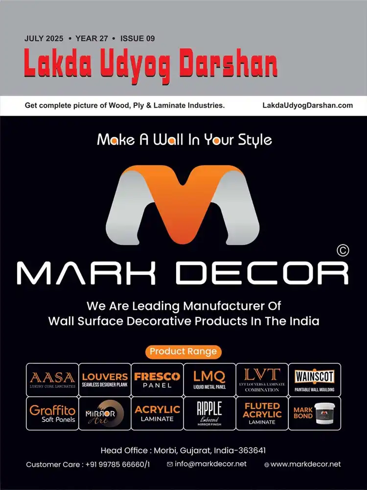 Mark Decor Featured in Lakda Udyog Darshan Magazine