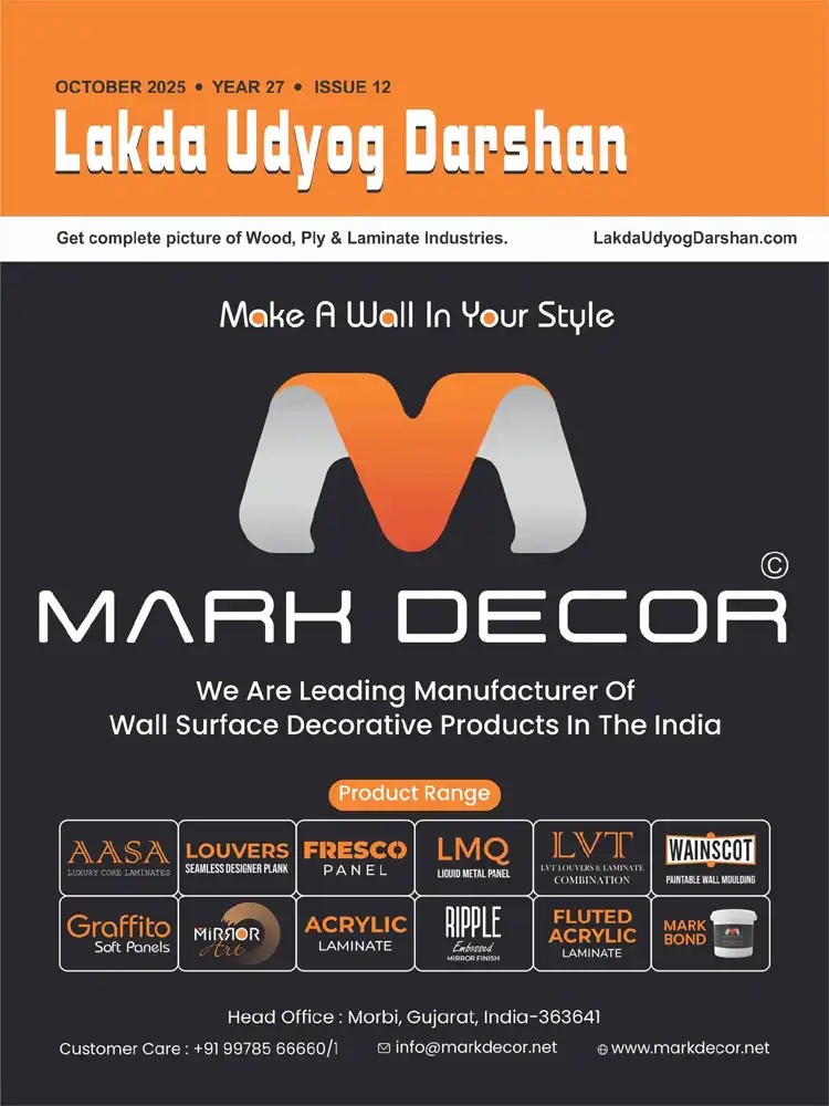 Mark Decor Featured in Lakda Udyog Darshan Magazine